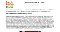 Desktop Screenshot of cchb.com